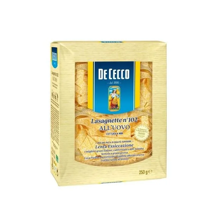 De Cecco Lasagnette N.102 huevo 250 g