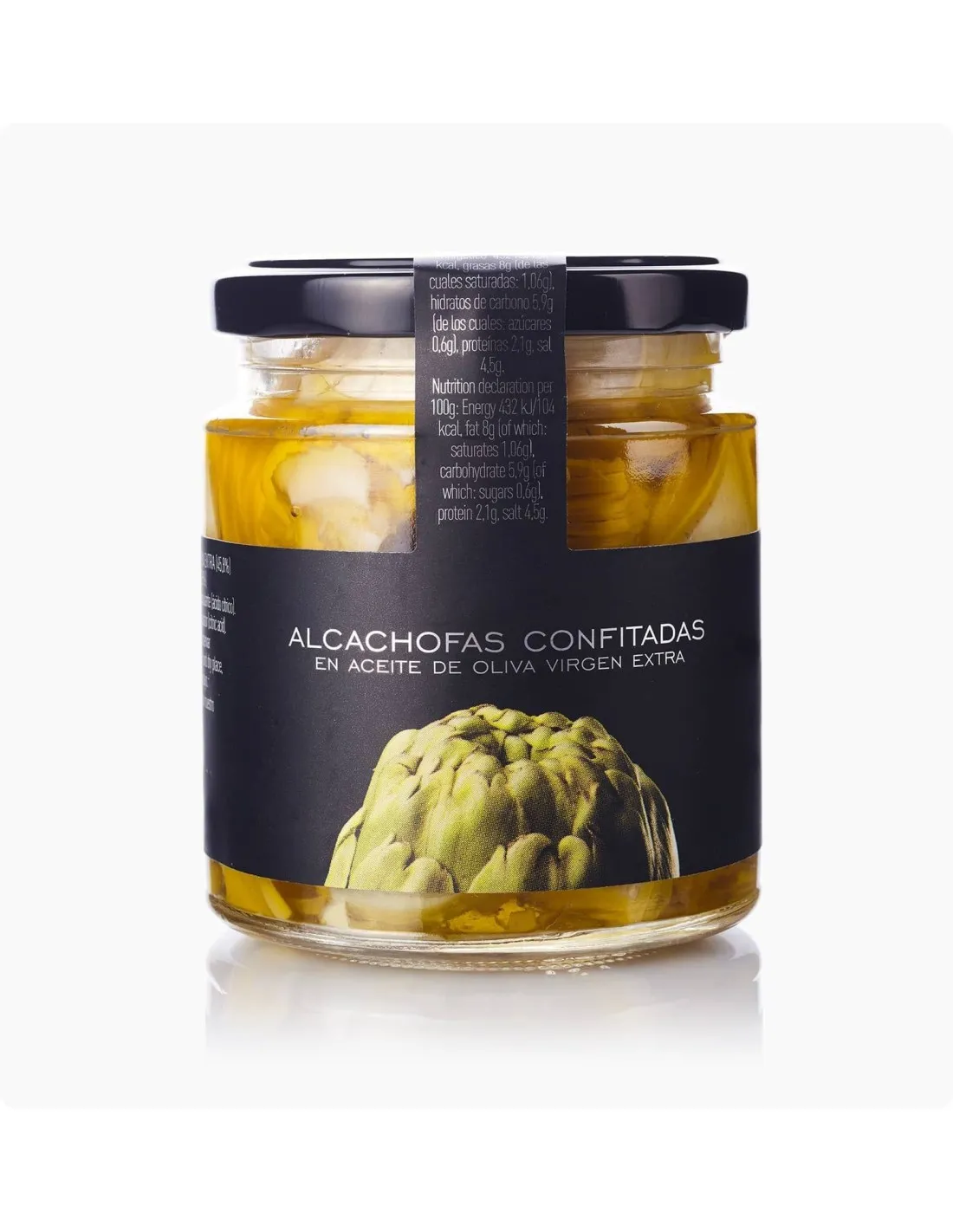 Alcachofas confitadas en aove. La chinata. 240 grs