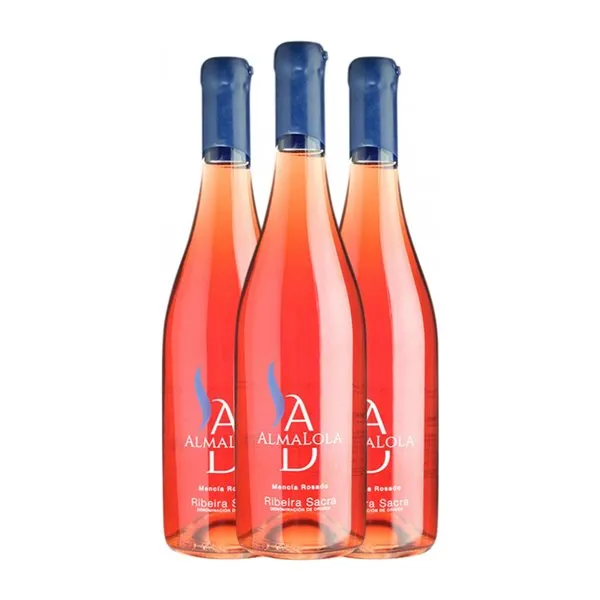 Alma das Donas Alma Lola Mencía Ribeira Sacra 75 cl Vino Rosado (Caja de 3 unidades)