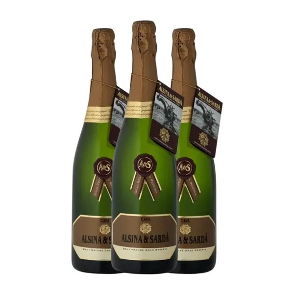 Alsina Sardà Sello Brut Nature Cava Gran Reserva 75 cl Espumoso Blanco (Caja de 3 unidades)