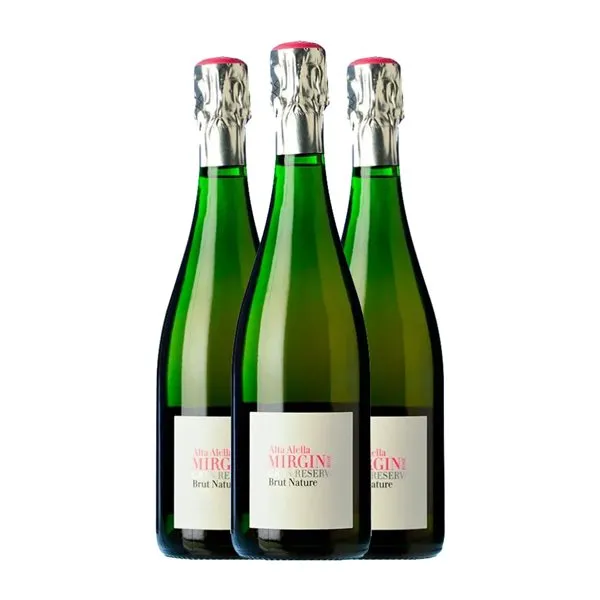 Alta Alella AA Mirgin Mataró Brut Nature Cava Rosé — Rosado Gran Reserva Eco — Ecológico 75 cl Espumoso Rosado (Caja de 3 unidades)