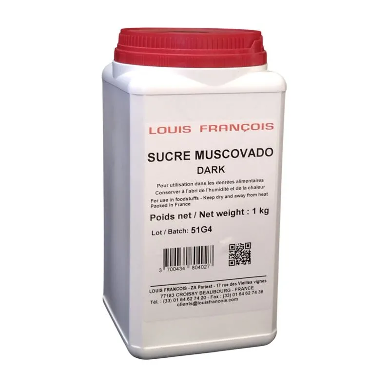 Azúcar Caña Muscovado Sin Refinar Oscuro - 1Kg