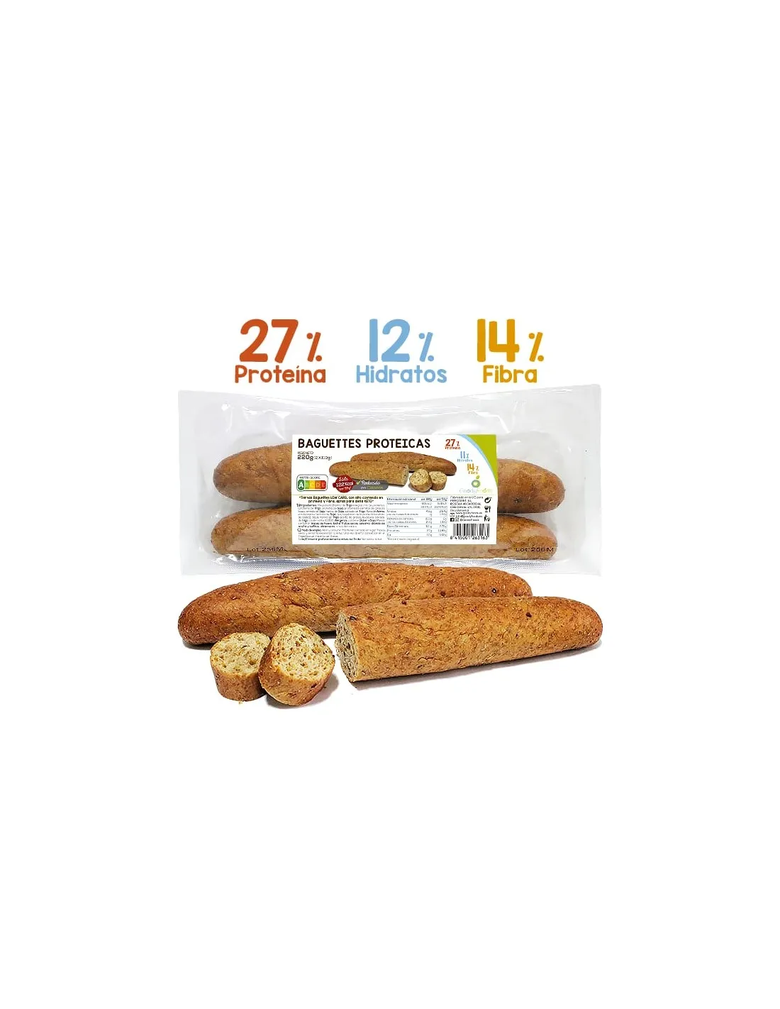 Baguettes Proteicas GoodyFoods 220g (2x110g)