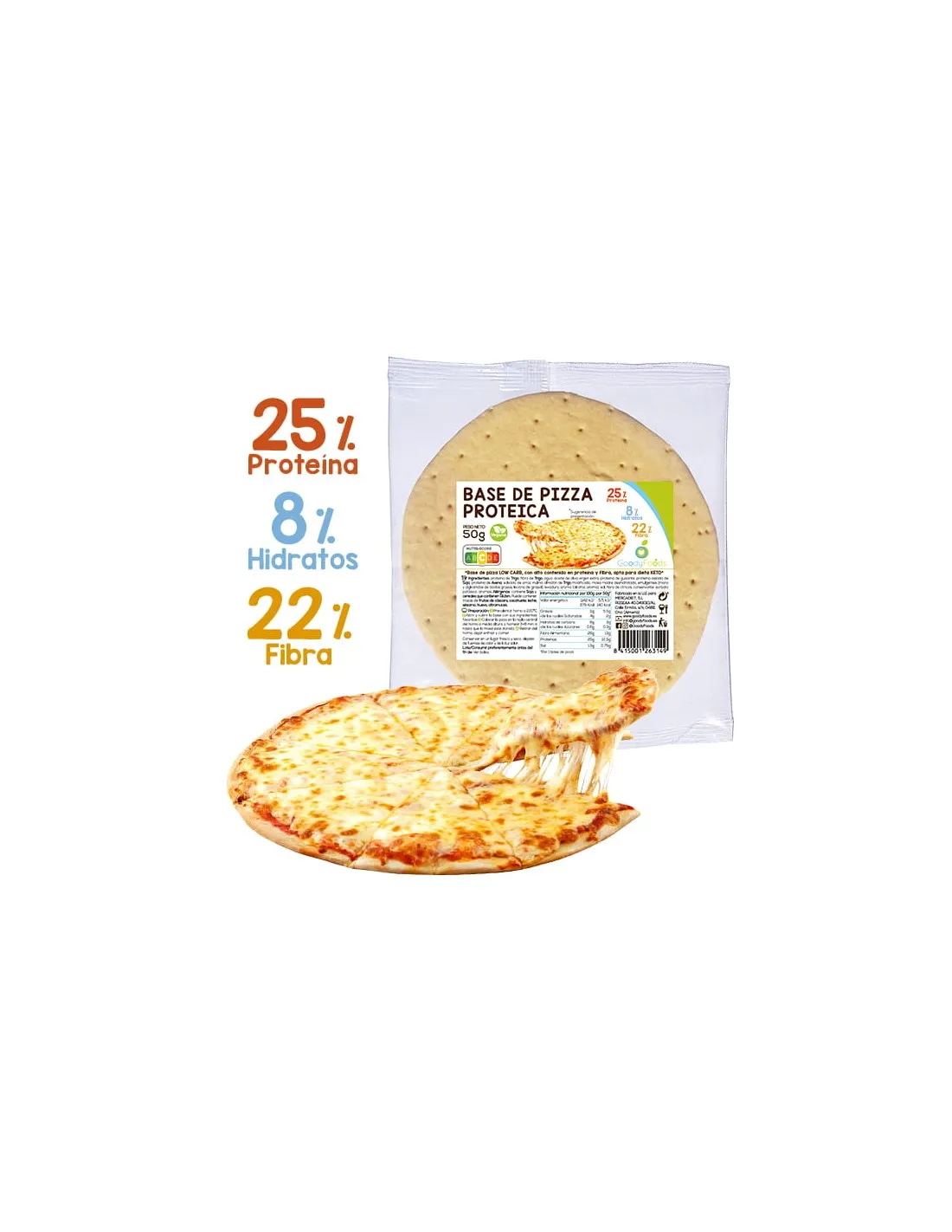 Base de Pizza KETO GoodyFoods 50g