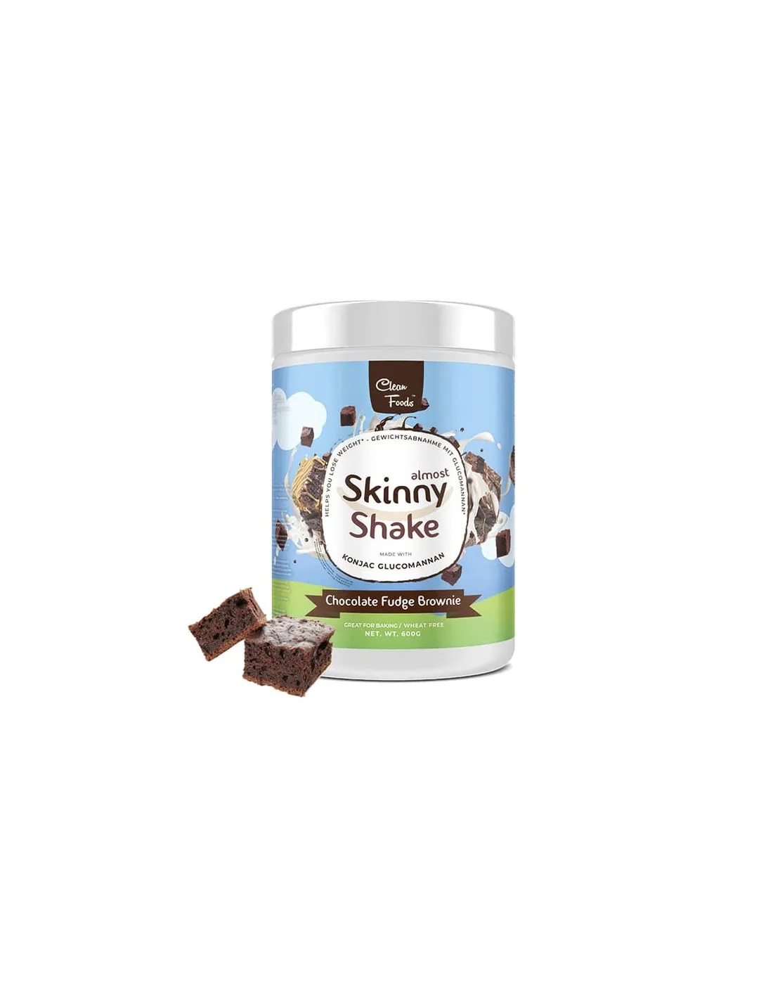Batidos saciantes SKINNY SHAKE Brownie dulce chocolate 600g