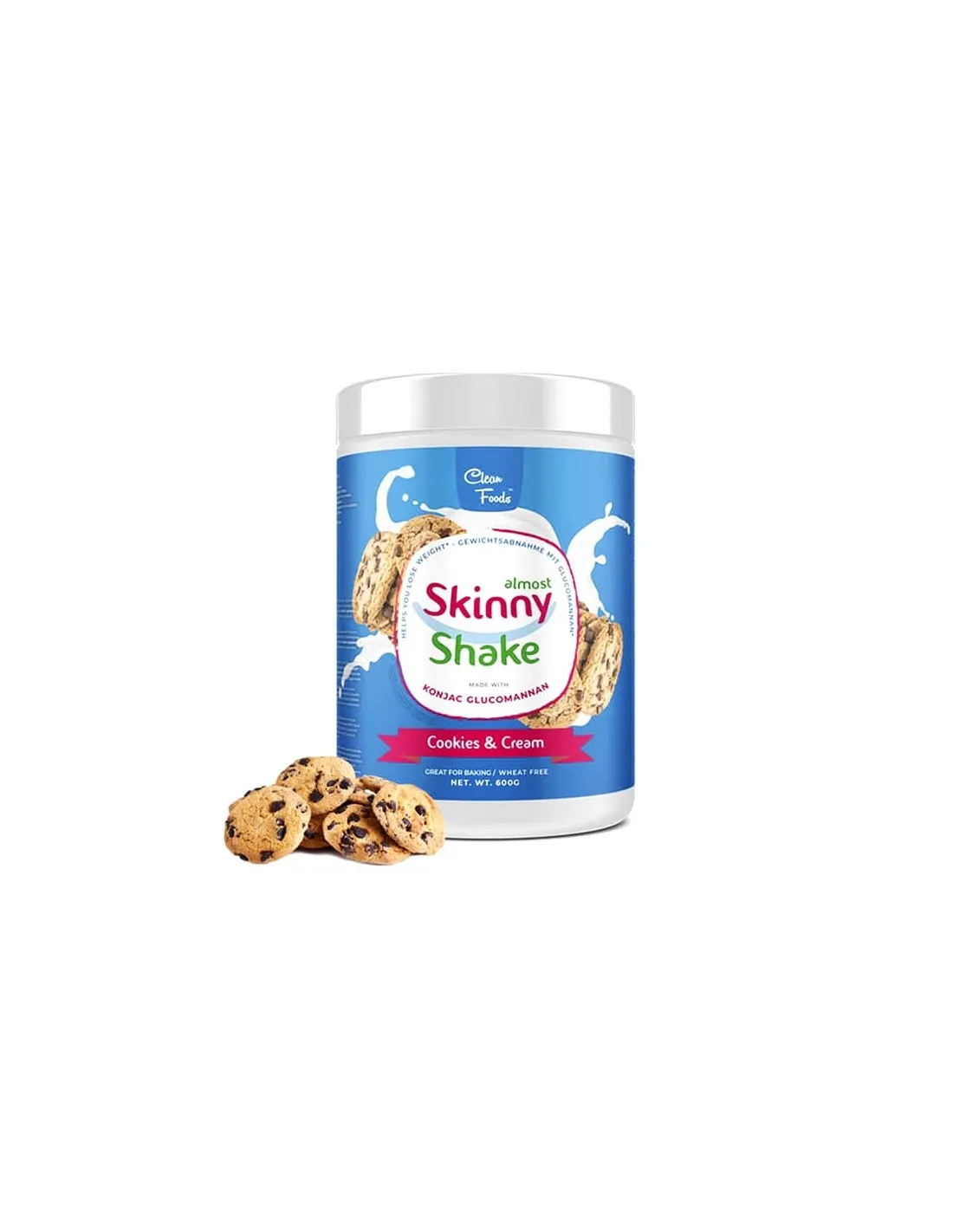 Batidos saciantes SKINNY SHAKE Galletas y Crema 600g