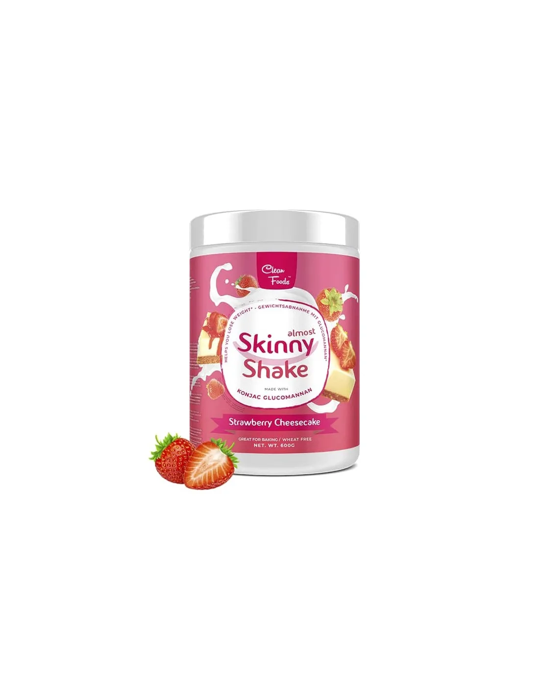 Batidos SKINNY SHAKE Tarta de Queso con Fresas 600g