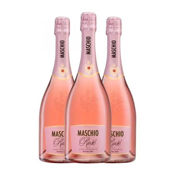 Beniamino Maschio Pinot Nero & Raboso Extra Dry — Extra Seco Venezia Rosé — Rosado 75 cl Espumoso Rosado (Caja de 6 unidades)
