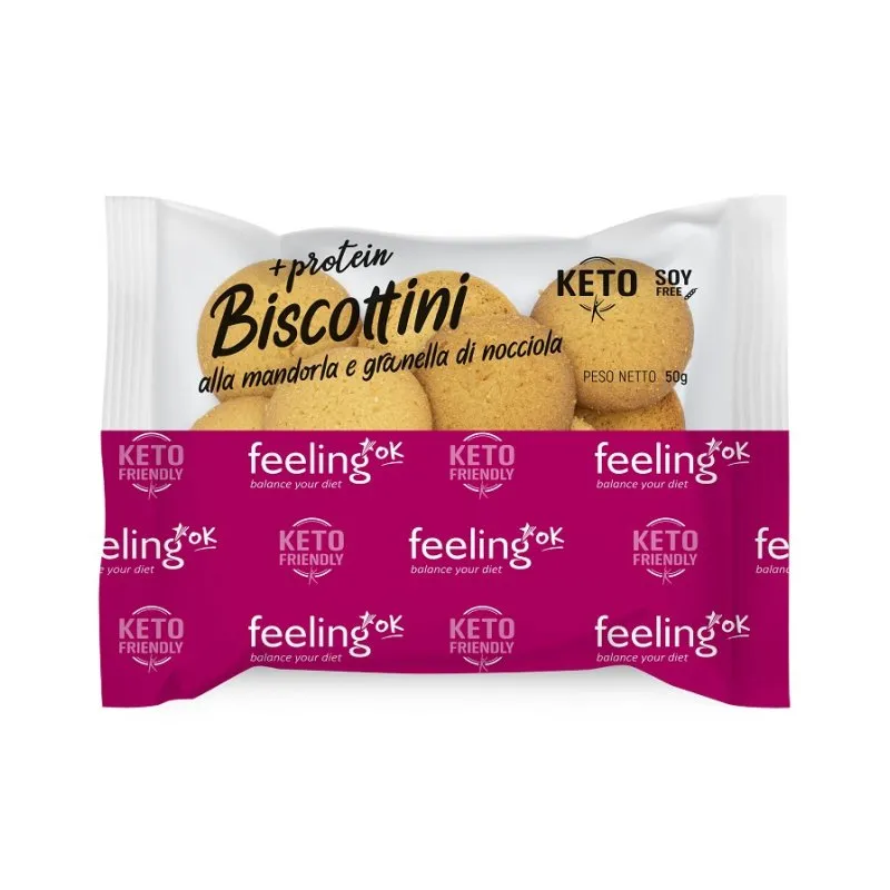 Feeling Ok - Biscottini + protein amande noisette 50 g