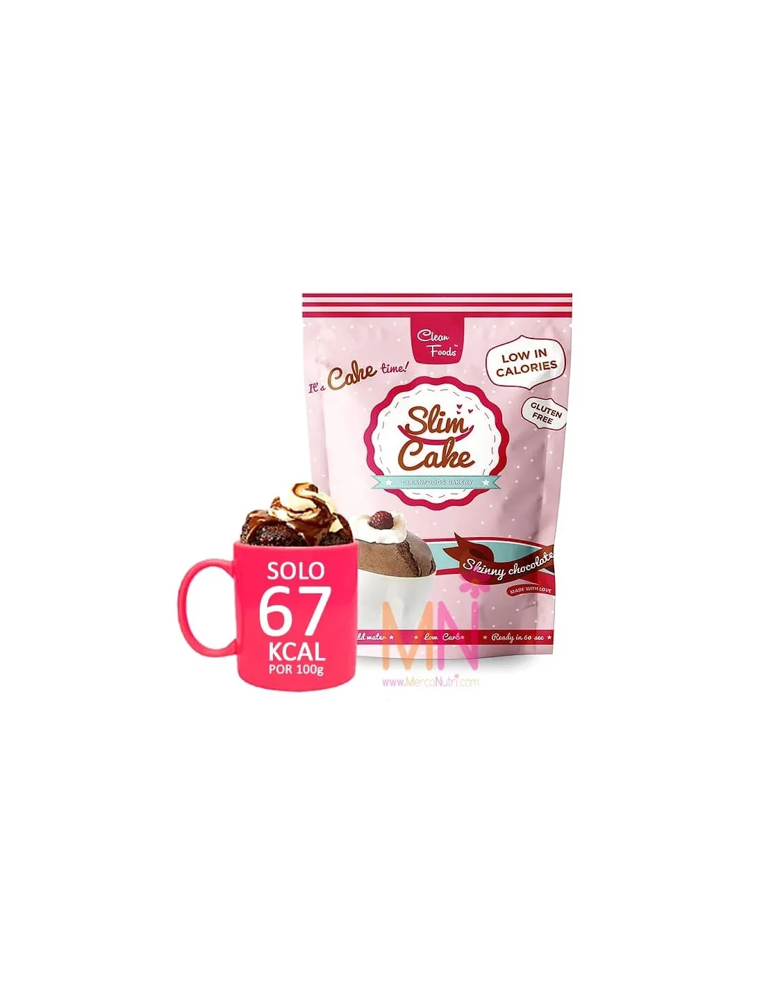 Bizcocho a la taza Keto Slim Cake Chocolate 5x50g