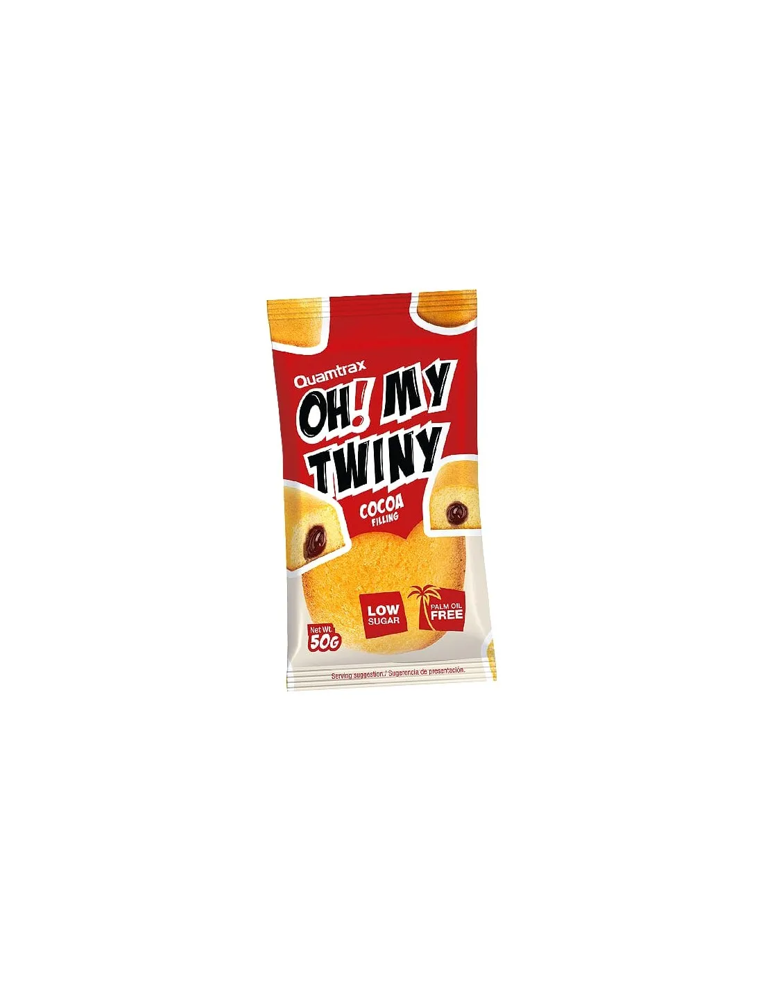 Bizcocho sin azúcar relleno de cacao OH MY TWINY 50g