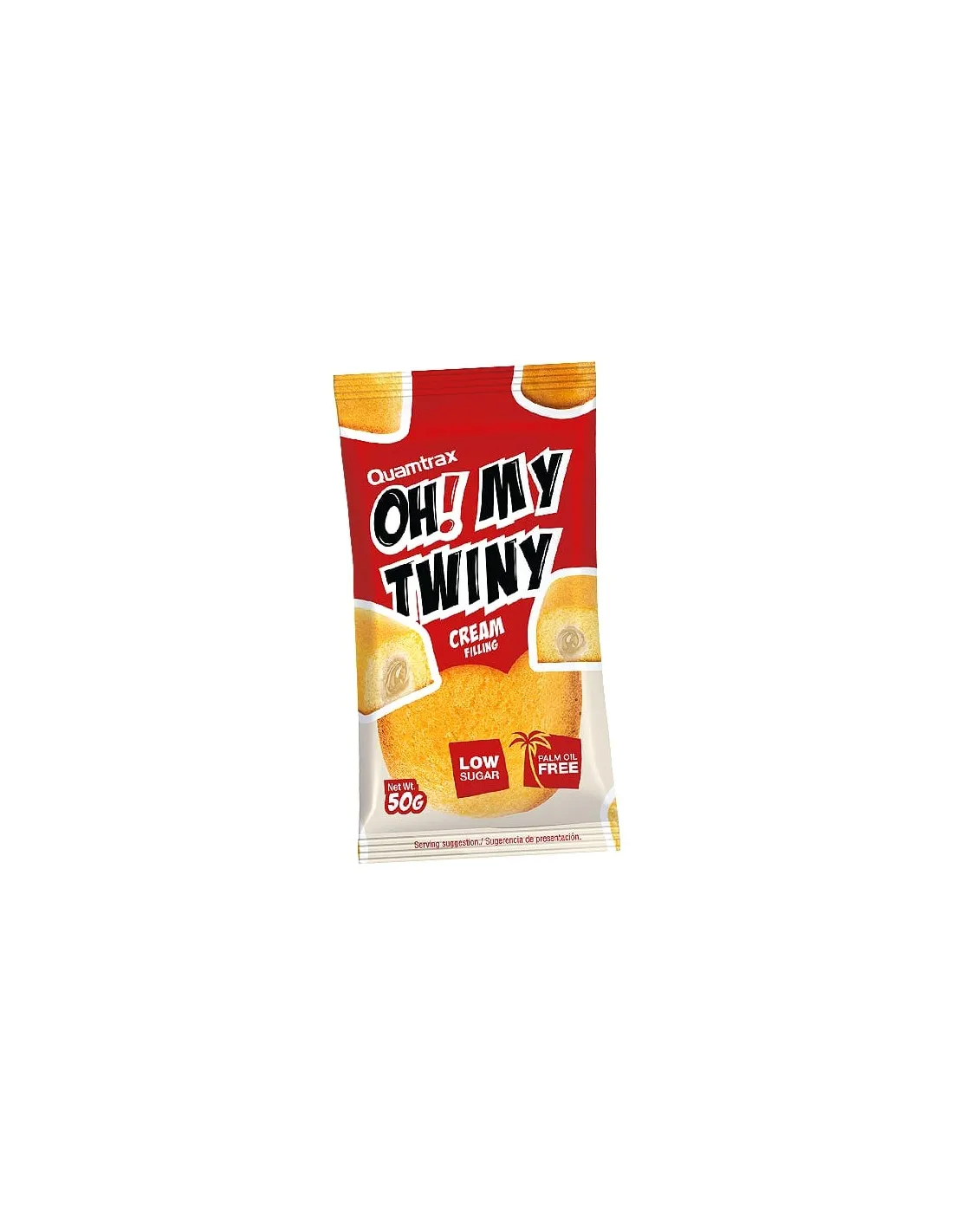 Bizcocho sin azúcar relleno de crema OH MY TWINY 50g