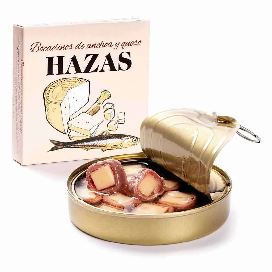 Bocadinos de Anchoa y Queso Hazas