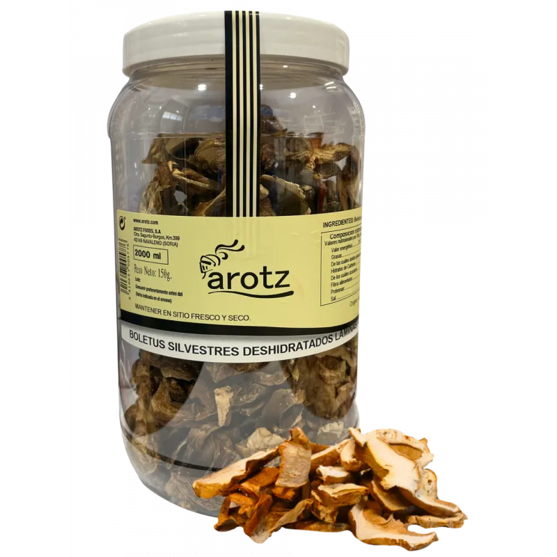 Boletus Deshidratado Laminas Bote 2L
