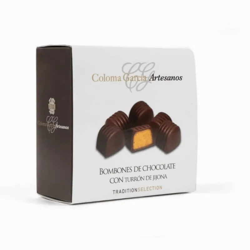 Bombón de Chocolate con Turrón de Jijona