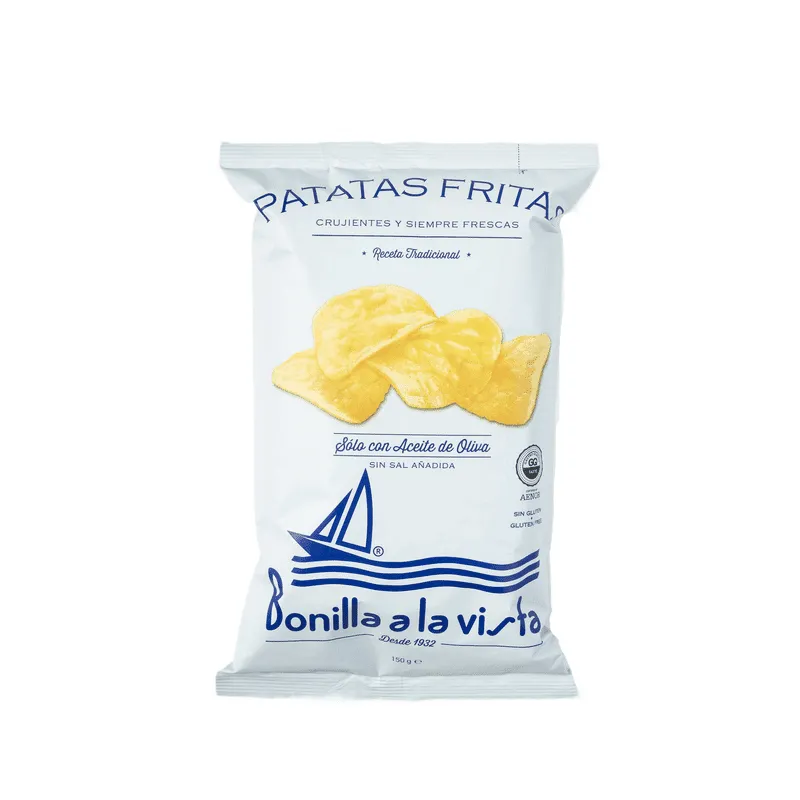 Patatas Fritas Sin Sal Añadida de Bonilla a la Vista – Bolsa 150g