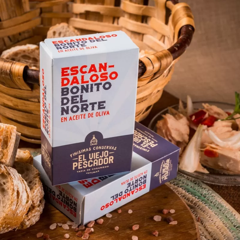 BONITO DEL NORTE EN ACEITE DE OLIVA EL VIEJO PESCADOR (LATA 120G)