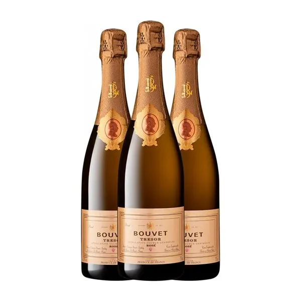 Bouvet Ladubay Tresor Cabernet Franc Brut Saumur Rosé — Rosado 75 cl Espumoso Rosado (Caja de 3 unidades)