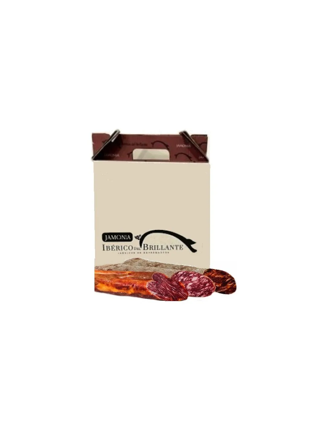 BOX EMBUTIDOS BELLOTA: Lomo (550g), Chorizo (500g) y Salchichón (500g) Ibérico de Bellota IBÉRICO DEL BRILLANTE