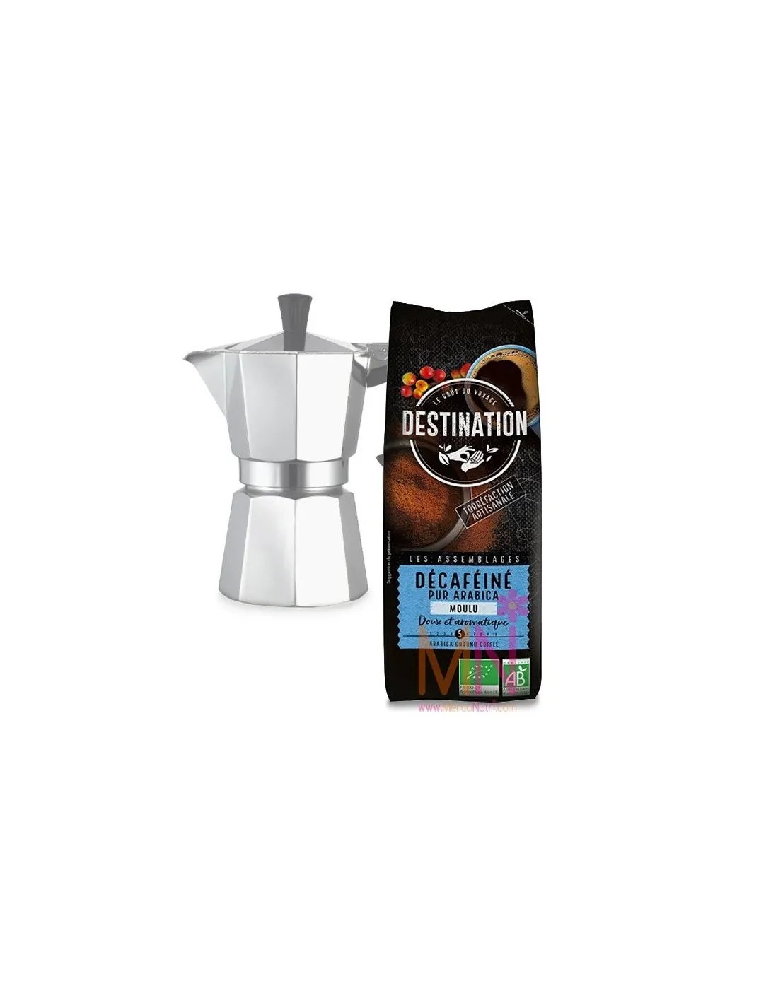Café Descafeinado Molido puro arábica BIO 250g