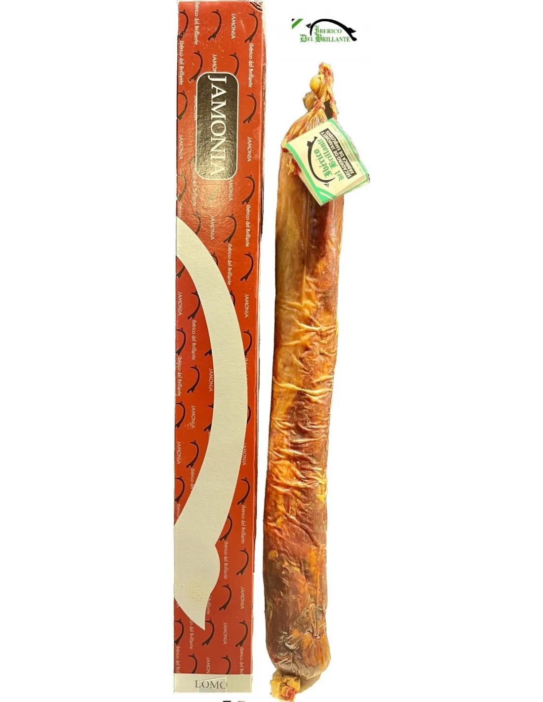 Caja Caña de Lomo Ibérico de Cebo de Campo IBÉRICO DEL BRILLANTE. Peso aprox: 1,200 kg