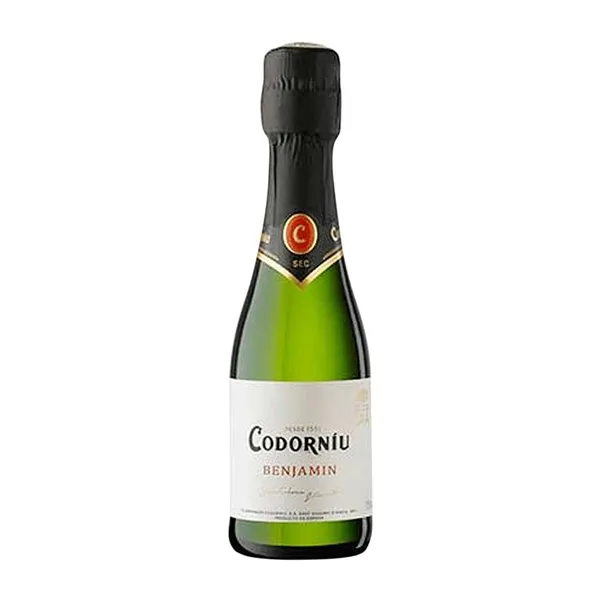 Caja de 24 unidades Codorníu Benjamín Cava Botellín 20 cl Espumoso Blanco