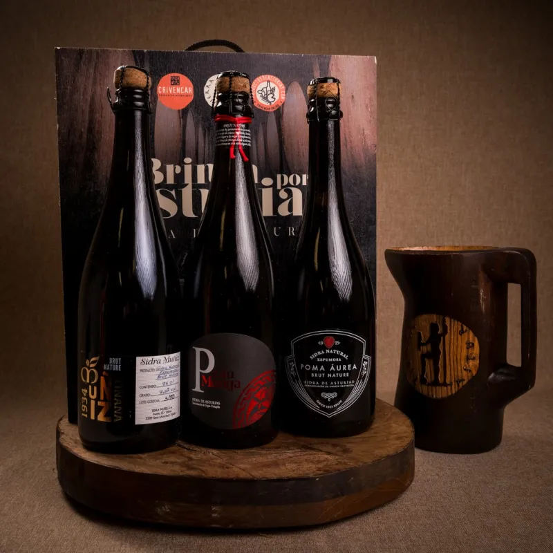 CAJA ESPECIAL SIDRA BRUT - TRABANCO, MUÑIZ Y VIUDA DE ANGELÓN