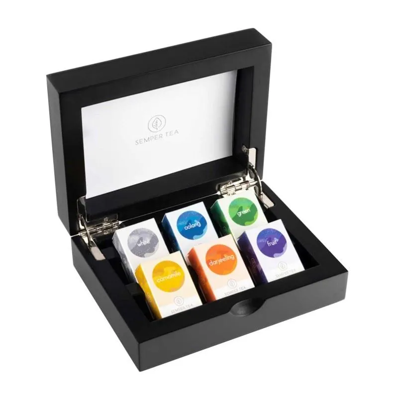 Caja Expositora Té Coral + 6 Pirámides