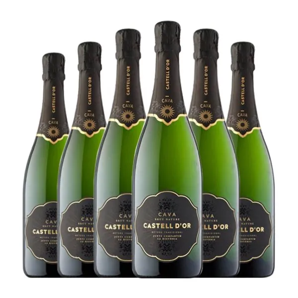Castell d'Or Brut Nature Cava 75 cl Espumoso Blanco (Caja de 6 unidades)