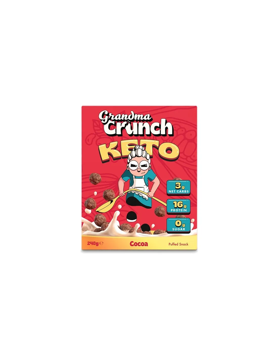 Cereales KETO sabor Chocolate Grandma Crunch 248 g