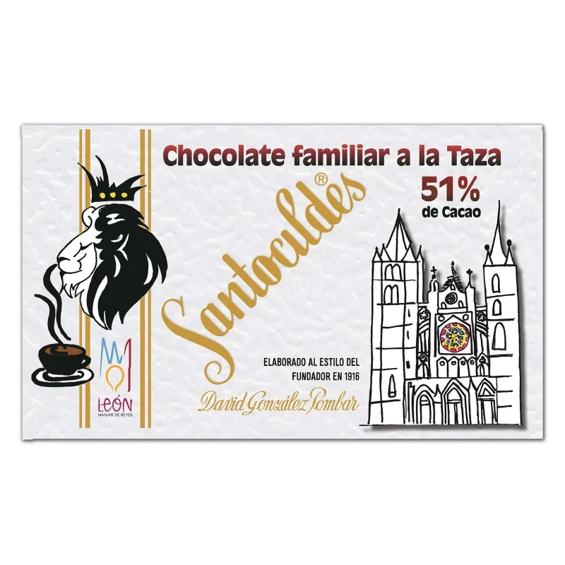 Chocolate a la taza familiar 51% cacao 350g