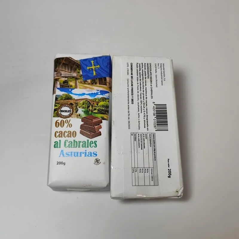 Chocolate Negro al Cabrales 60% Cacao