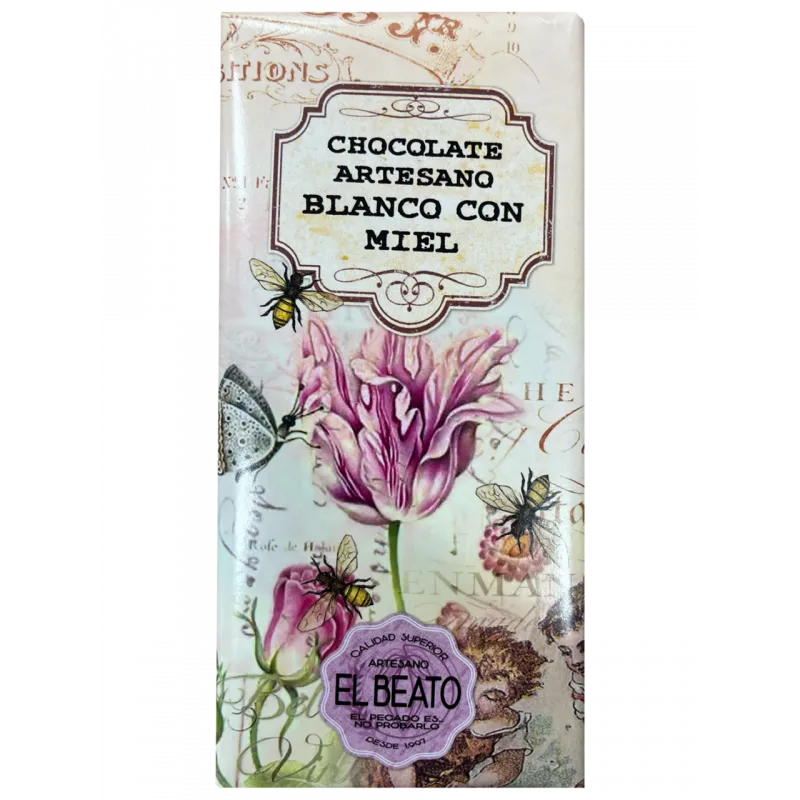 Chocolate Artesano Blanco con Miel