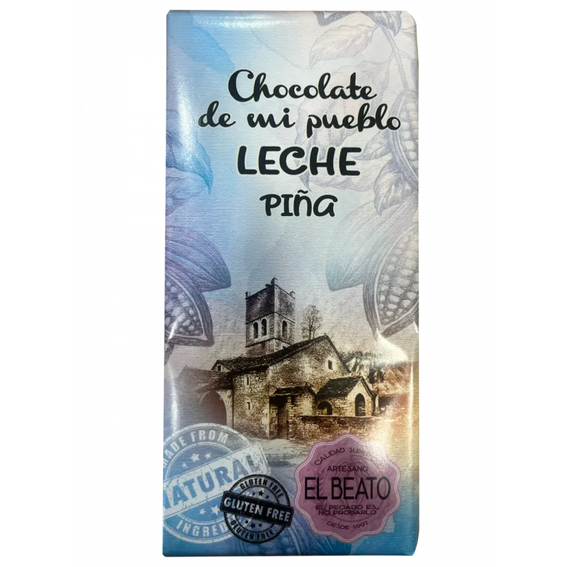 Chocolate Artesano con Leche y Piña