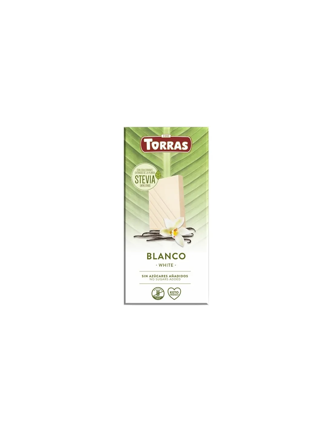 Chocolate Blanco con Stevia 100g