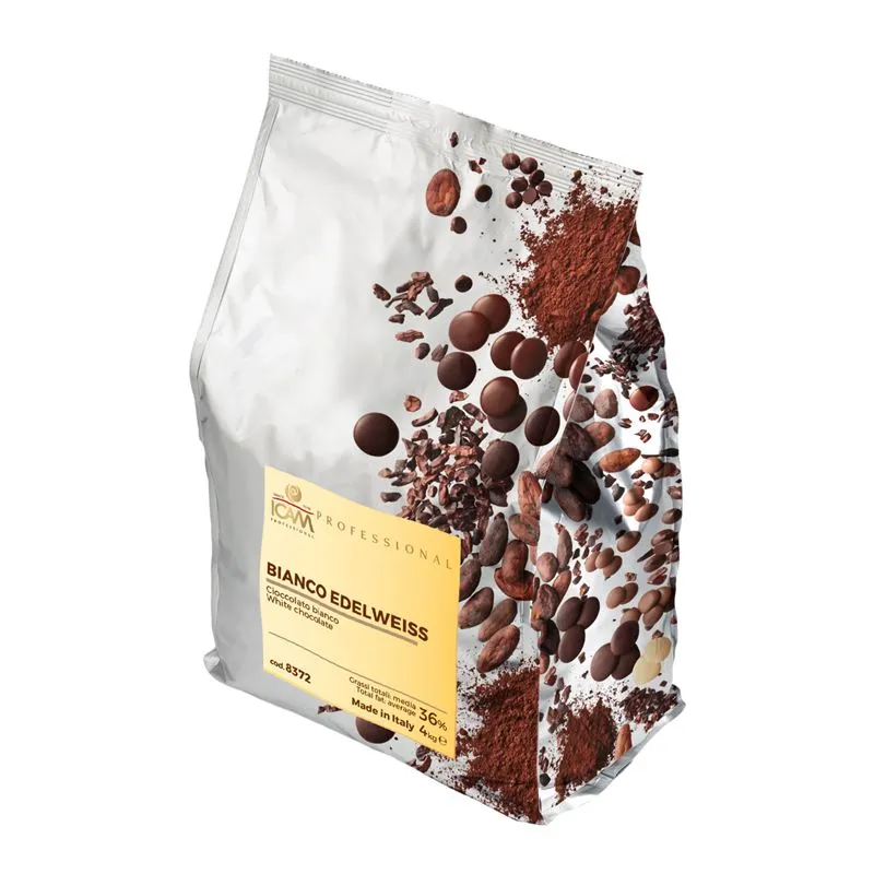Chocolate Blanco Edelweiss 36% Cacao - 3x4Kg