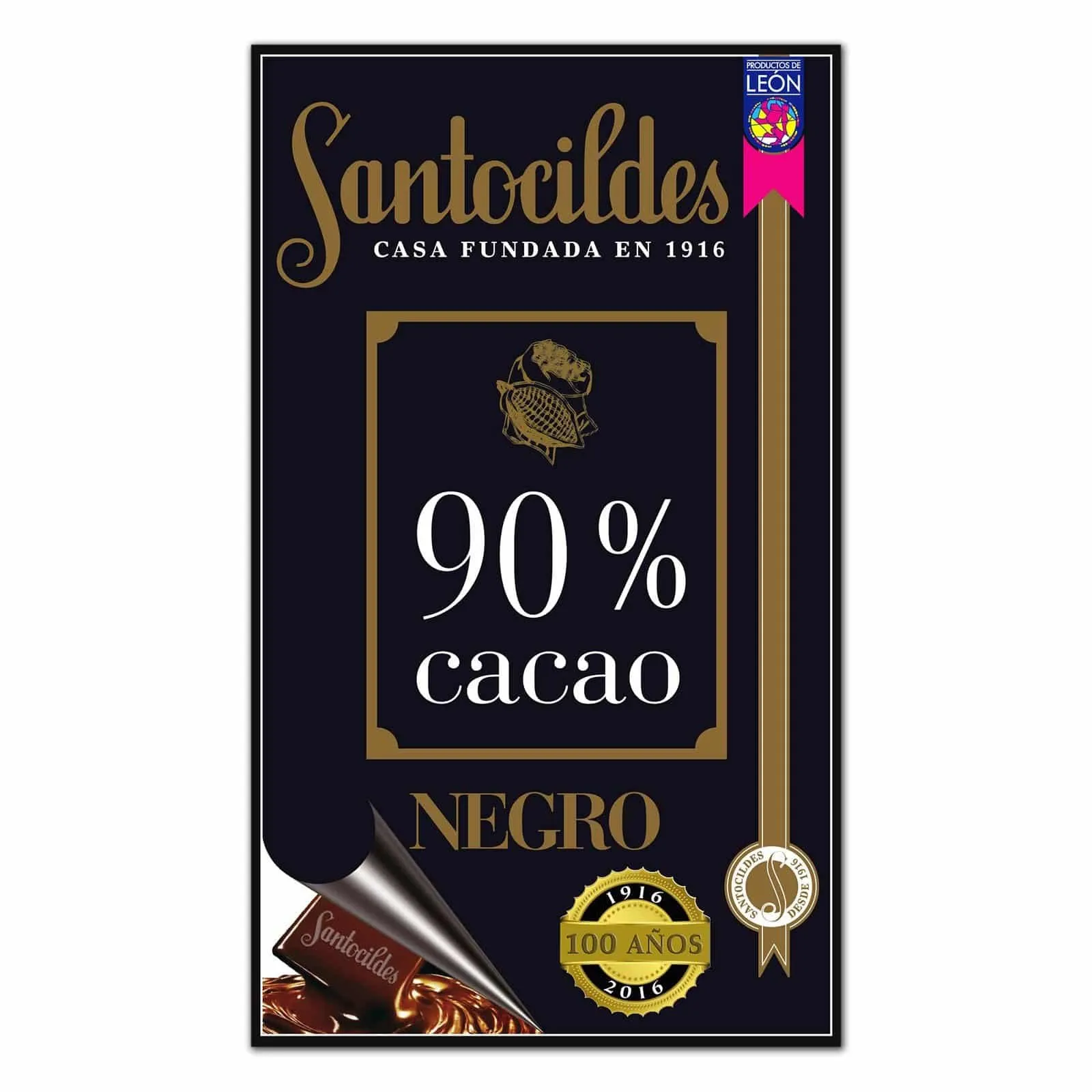 Chocolate Negro 90% Cacao Santocildes