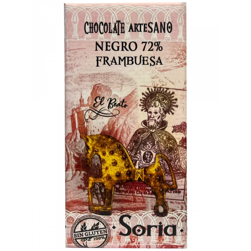 Chocolate Negro 72% con Frambuesa
