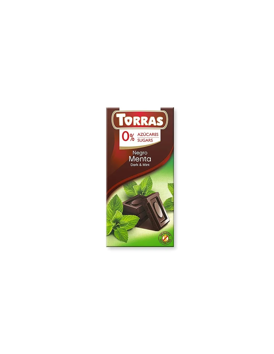 Chocolate con menta sin azúcar 75g