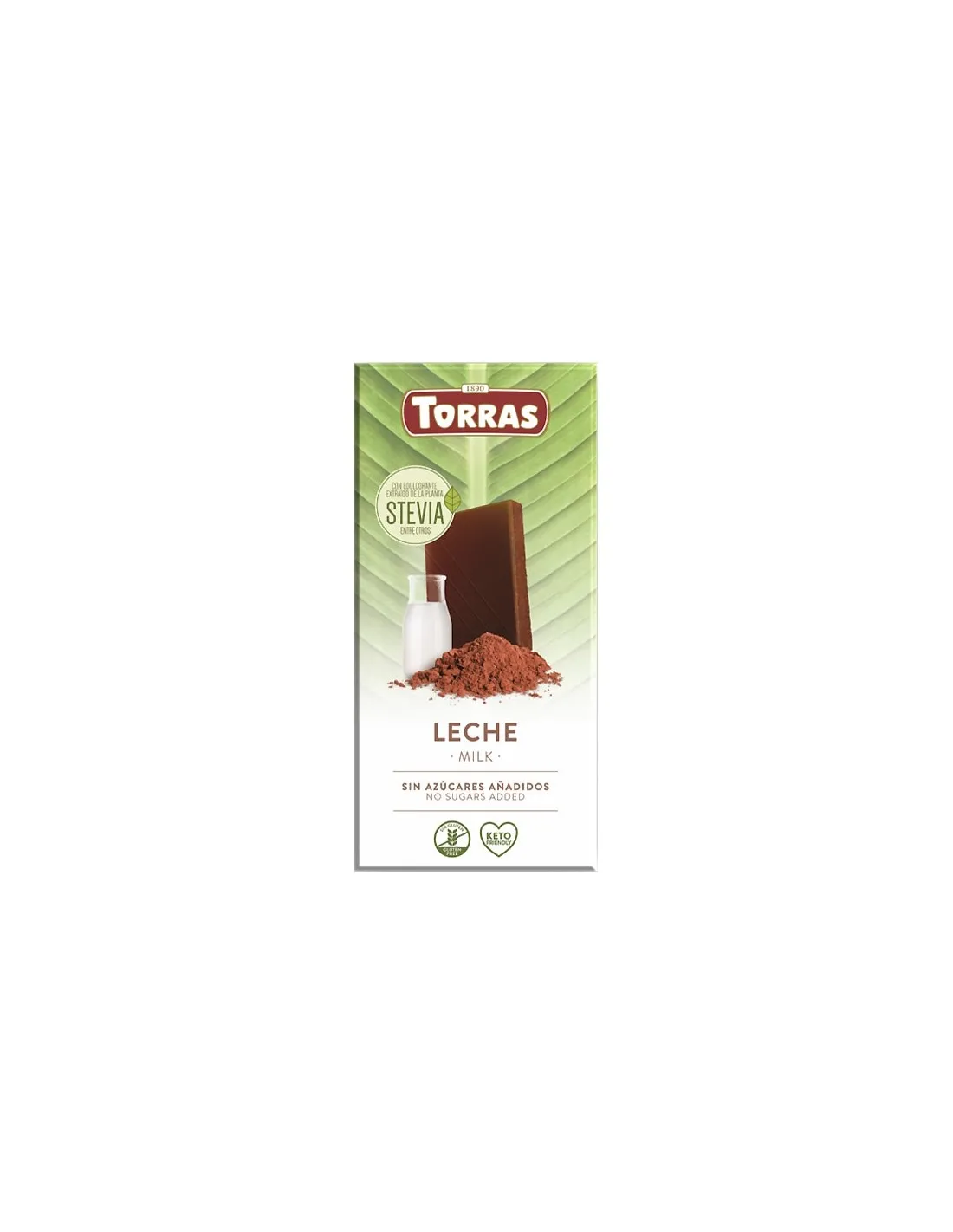 Chocolate Stevia con leche 100g