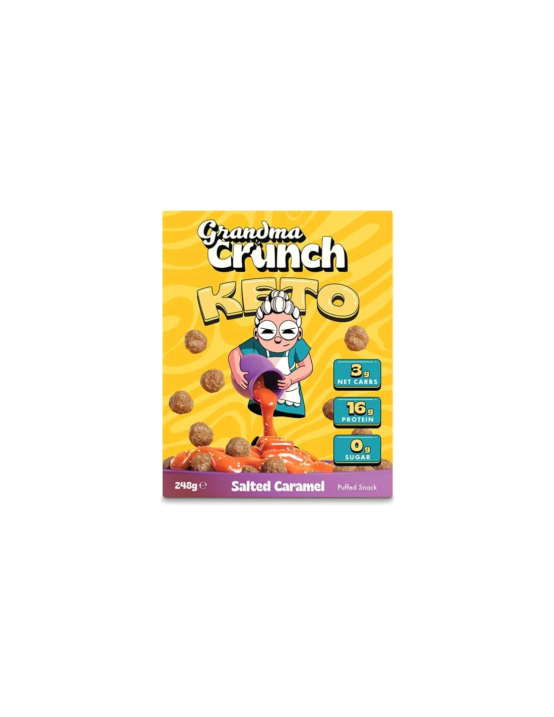 Cereales KETO sabor Caramelo Grandma Crunch 248g