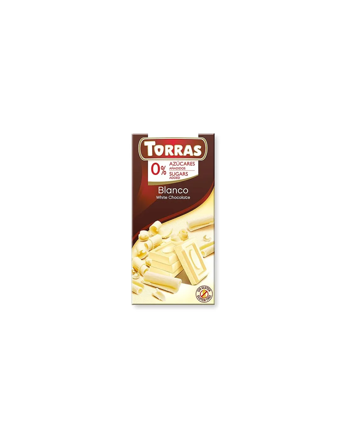 Chocolate blanco sin azúcar 75g