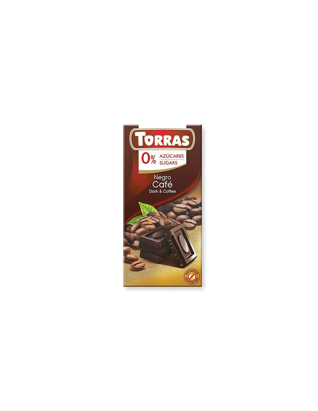 Chocolate con Café sin azúcar 75g