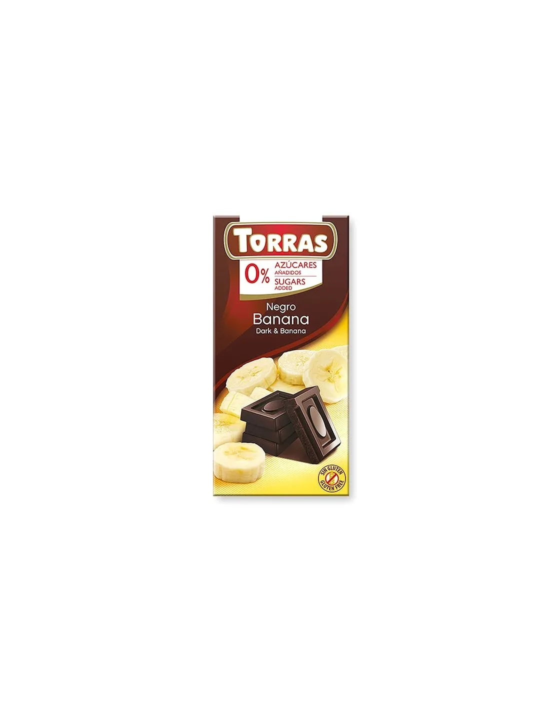 Chocolate con plátano sin azúcar 75g