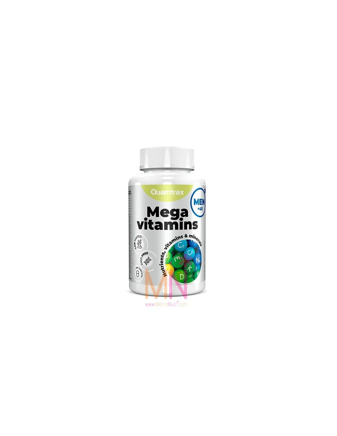 Mega Vitaminas para Hombre 60 Tabs.