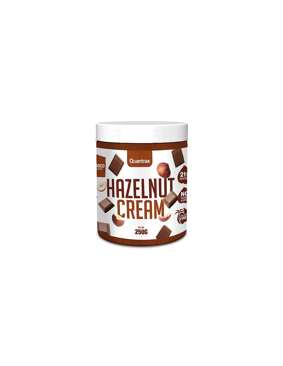 Crema de Avellanas sin azúcar sabor Chocolate 250g