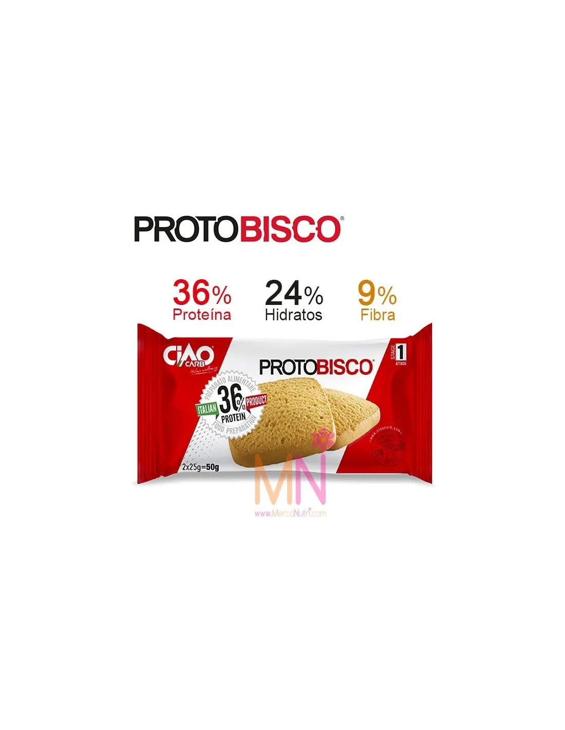 Galletas keto PROTOBISCO FASE 1 (2x25g)