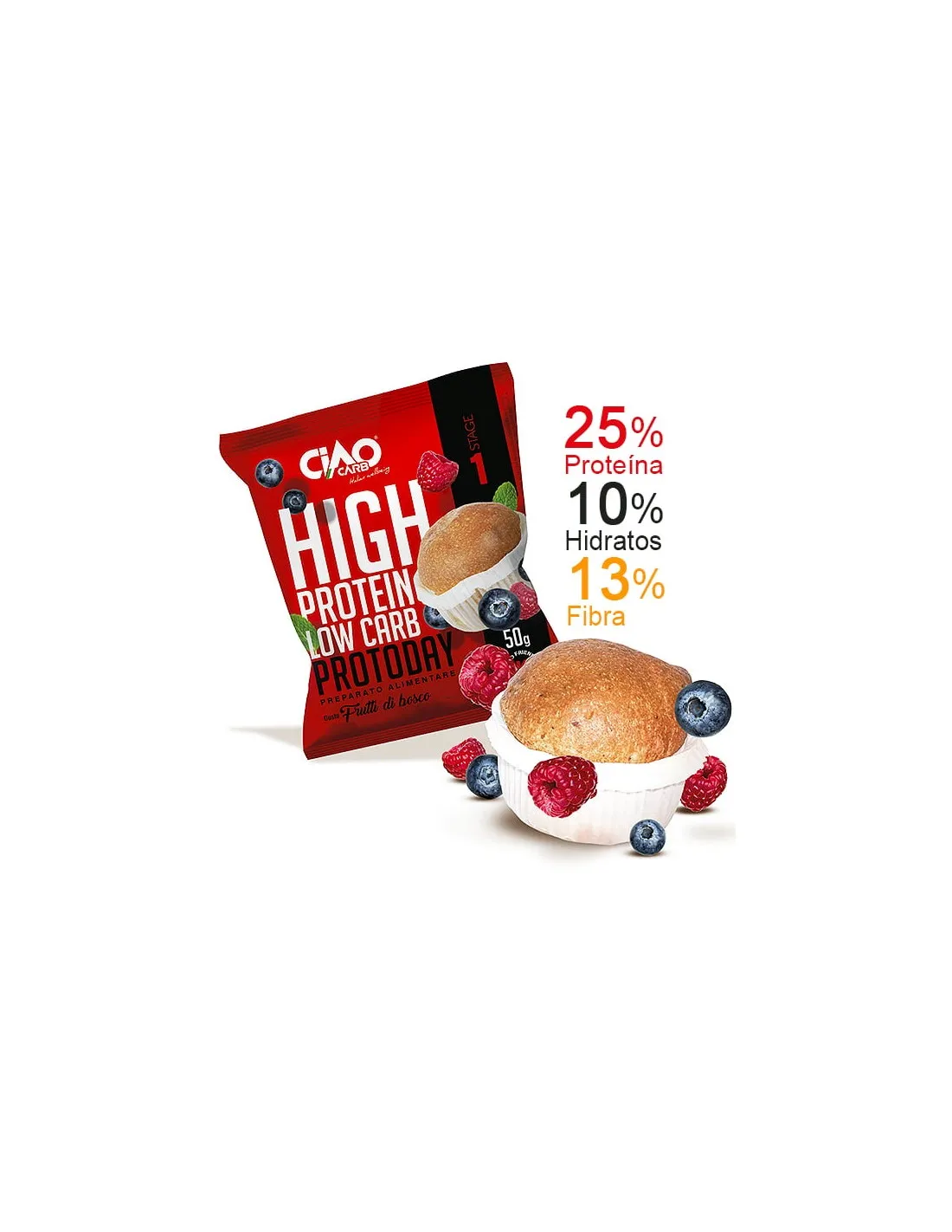 Muffin Keto PROTODAY 50g