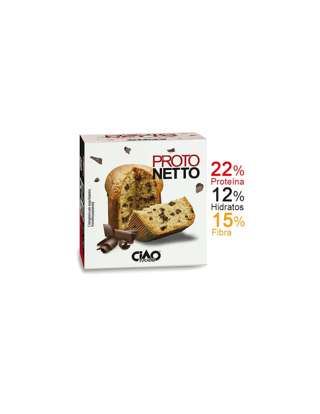 Panettone Keto con Chocolate PROTONETTO 90g