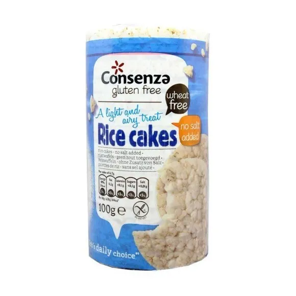 Consenza Gluten Free Rice Cakes / Tortitas de Arroz Sin Gluten 100g